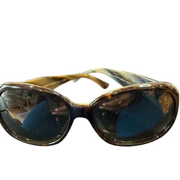 Chanel CC Coco Mark Camellia Flower Sunglasses*CASE INCLUDED* 56|16|130 - Picture 2 of 8